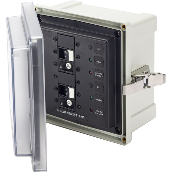 Blue Sea 3117 - SMS Panel Enclosure w-2 ELCI (30A) - 120V AC