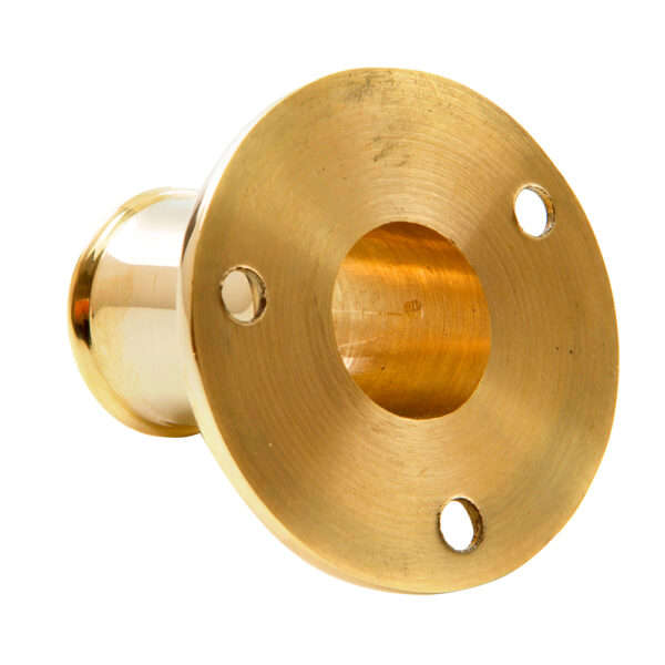 Whitecap Top-Mounted Flag Pole Socket Polished Brass - 3-4" ID - Image 2