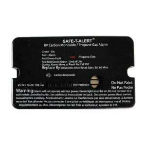Safe-T-Alert 45-Series Combo Carbon Monoxide Propane Alarm Surface Mount - Black