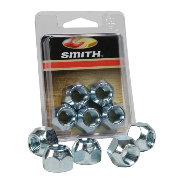 C.E. Smith Package Wheel Nuts 1-2" - 20 - 5 Pieces - Zinc