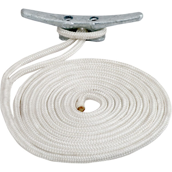 Sea-Dog Double Braided Nylon Dock Line - 3-4" x 35' - White