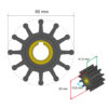 Albin Group Premium Impeller Kit 65 x 15.8 x 41.5mm - 12 Blade - Key Insert - Image 2