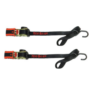 Rod Saver Mini Retractable Tie Down w-Soft Hook - 50" - Pair