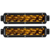 RIGID Industries 6" SR-Series SAE Compliant Fog Light - Black w-Yellow Light