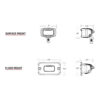 RIGID Industries SR-M Series Pro Diffused Flush Mount - Black - Image 2