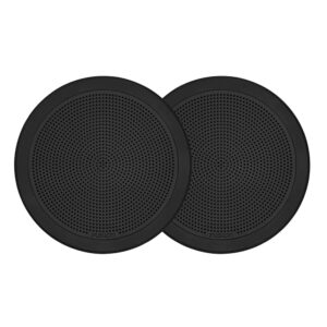 FUSION FM-F65RB FM Series 6.5" Flush Mount Round Marine Speakers - Black Grill - 120W