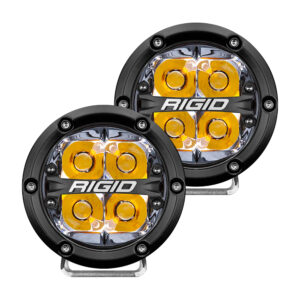 RIGID Industries 360-Series 4" LED Off-Road Spot Beam w-Amber Backlight - Black Housing