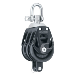 Harken 60mm Triple Aluminum Element Block w-Swivel & Becket