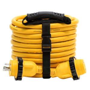 Camco 30 Amp Power Grip Marine Extension Cord - 50' M-Locking-F-Locking Adapter