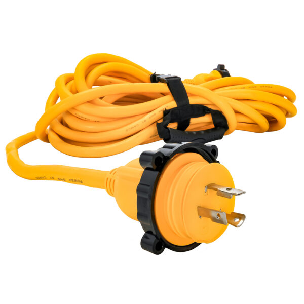 Camco 30 Amp Power Grip Marine Extension Cord - 50' M-Locking-F-Locking Adapter - Image 5