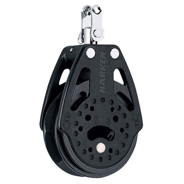 Harken 57mm Carbo Single Ratchet Block w-Swivel