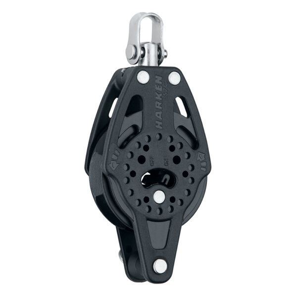 Harken 57mm Carbo Single Ratchet Block w-Swivel & Becket