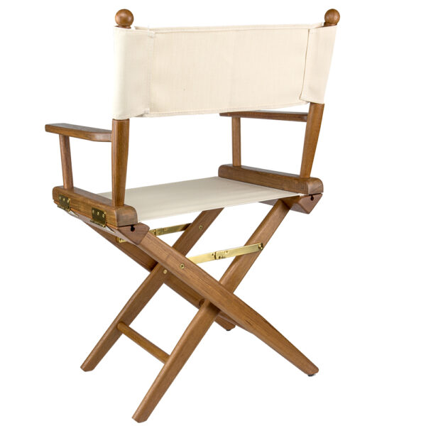 Whitecap Director's Chair w-Natural Seat Covers - Teak - Image 3