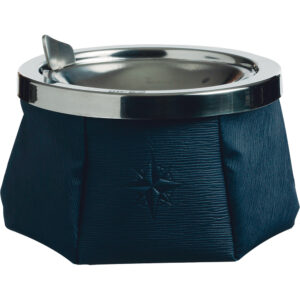 Marine Business Windproof Ashtray w-Lid - Navy Blue