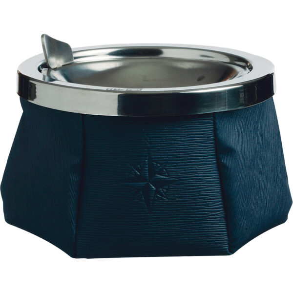 Marine Business Windproof Ashtray w-Lid - Navy Blue