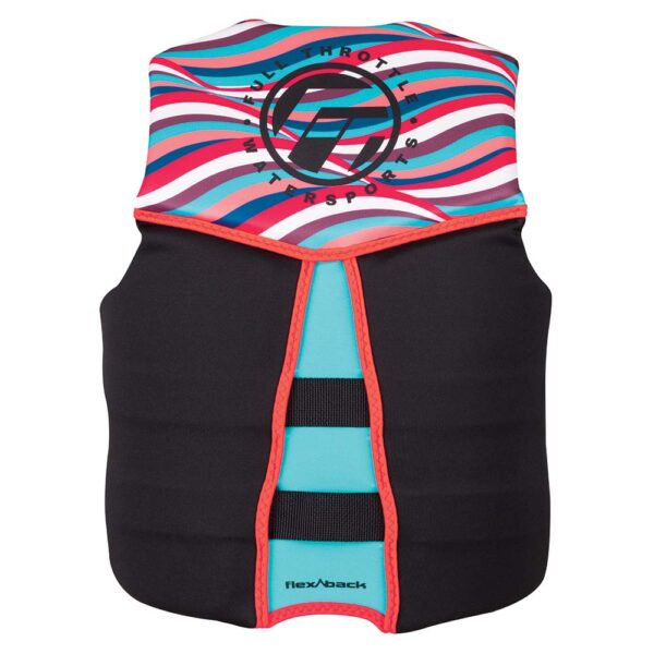 Full Throttle Women's Rapid-Dry Flex-Back Life Jacket - Women's M - Pink-Black - Image 2