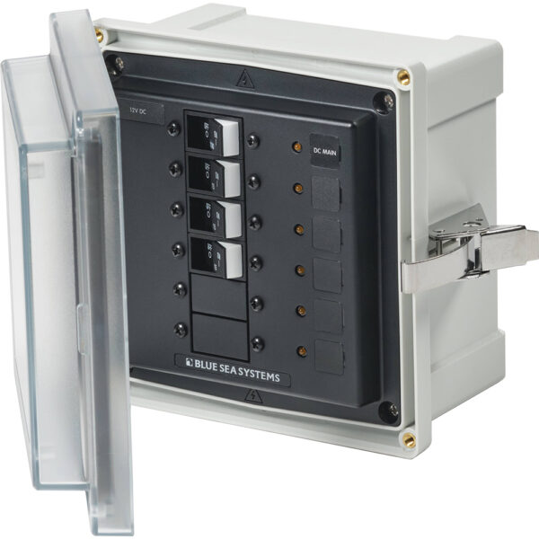 Blue Sea 3135 - SMS Panel Enclosure w-UL Main & 3 Branch (12-24V) - 12-24V DC