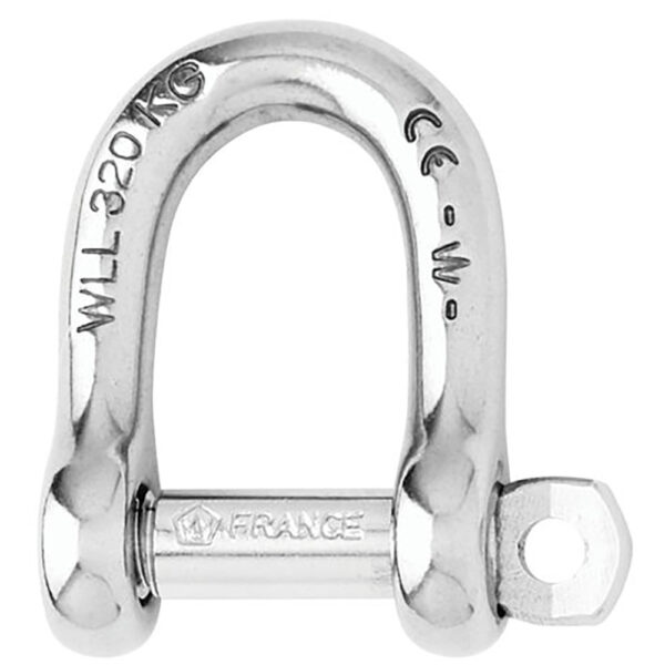 Wichard Self-Locking D Shackle - 12mm Diameter - 15-32"