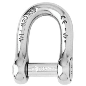 Wichard Self-Locking Allen Head Pin D Shackle - 8mm Diameter - 5-16"