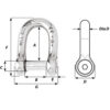 Wichard Self-Locking Allen Head Pin D Shackle - 10mm Diameter - 13-32" - Image 2