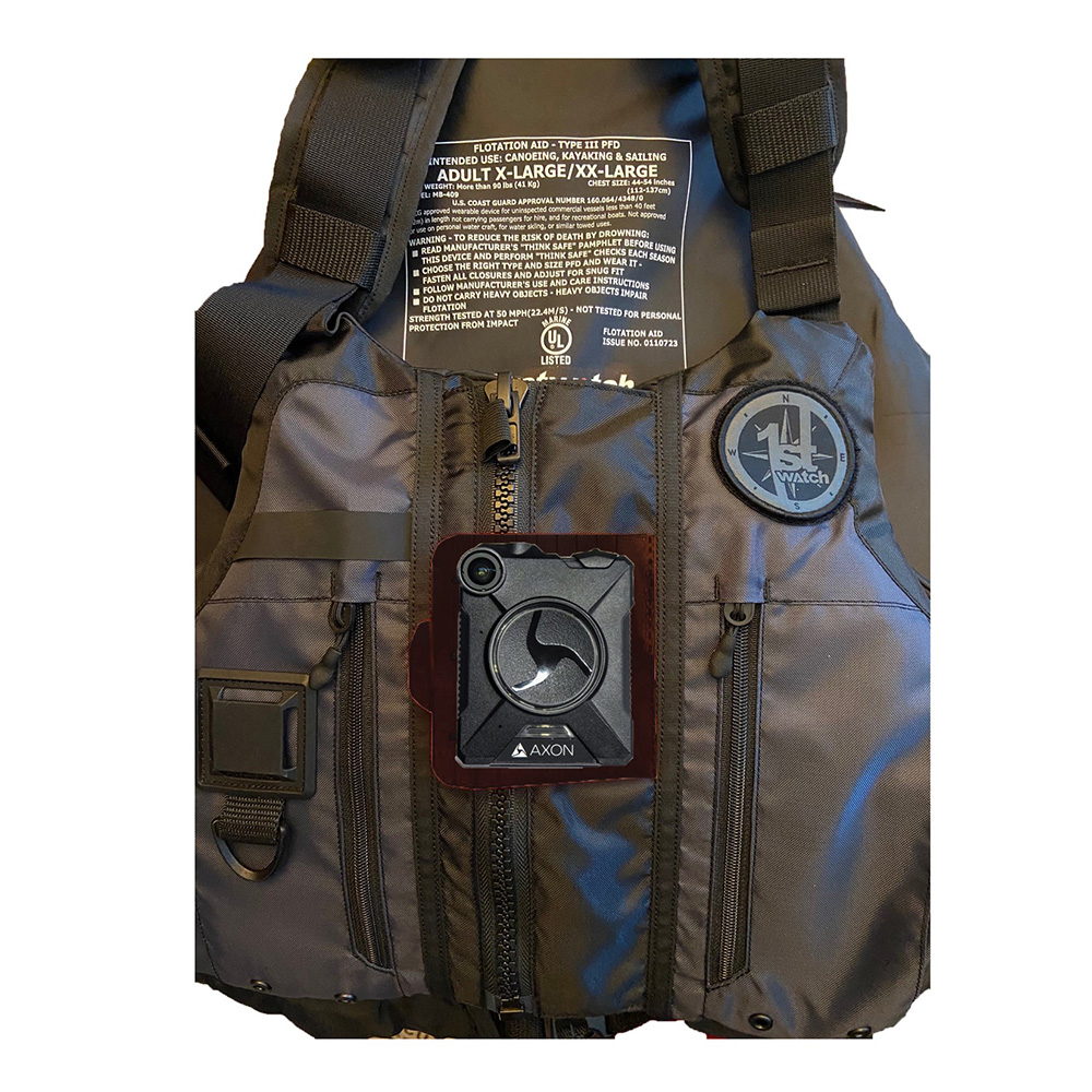 First Watch Body Cam Flap f-AV-1000 Kayak Style Duty PFDs