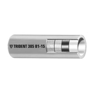 Trident Marine 3-8" x 50' Boxed Barrier Lined B1-15 EPA Compliant Outboard Fuel Line Hose - Gray