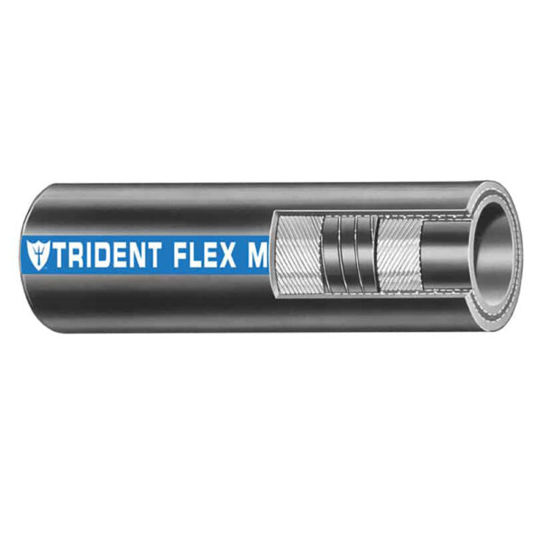 Trident Marine 1-1-2" x 50' Coil Flex Marine Wet Exhaust & Water Hose - Black