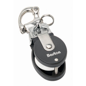 Barton Marine Size 2 Snatch Block w-Stainless Snap Shackle - 35mm Sheave