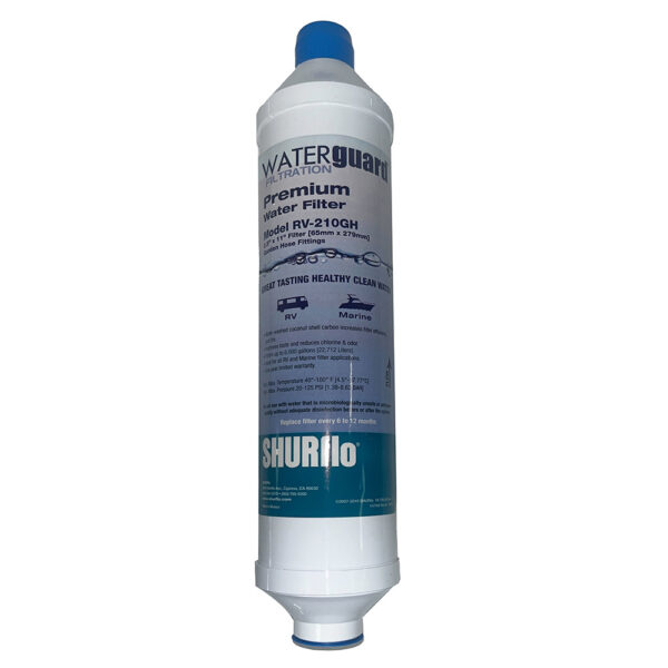 Shurflo by Pentair City Water Entry In-Line Filter w-Garden Hose Ends