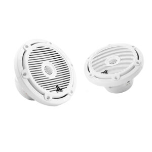 JL Audio M3 Series 6.5" Marine Coaxial Speakers w-Gloss White Classic Grilles - M3-650X-C-Gw