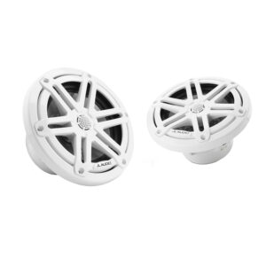 JL Audio M3 Series 6.5" Marine Coaxial Speakers w-Gloss White Sport Grilles - M3-650X-S-Gw