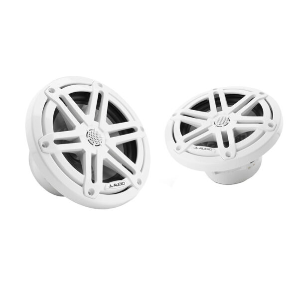 JL Audio M3 Series 6.5" Marine Coaxial Speakers w-Gloss White Sport Grilles - M3-650X-S-Gw