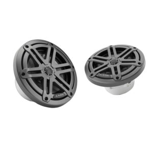JL Audio M3 Series 6.5" Marine Coaxial Speakers w-Grey Metallic Sport Grilles - M3-650X-S-Gm
