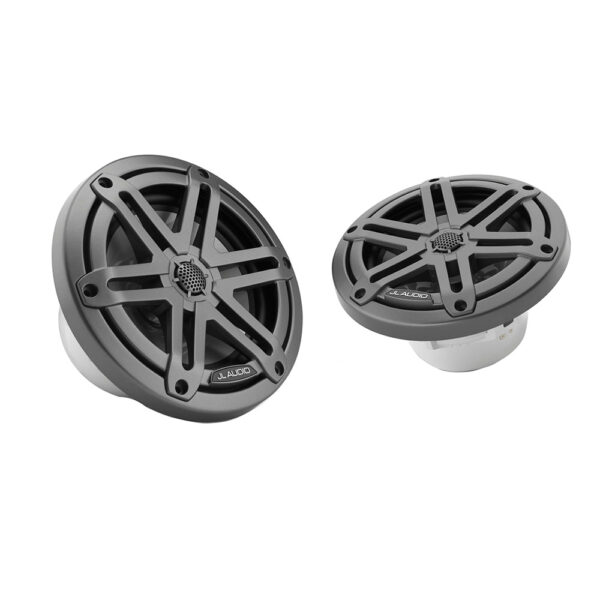 JL Audio M3 Series 6.5" Marine Coaxial Speakers w-Grey Metallic Sport Grilles - M3-650X-S-Gm