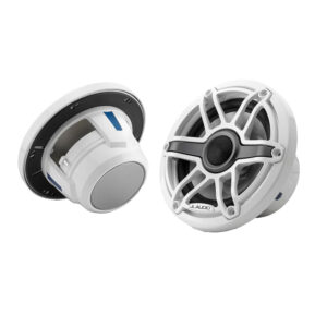 JL Audio M6 Series 6.5" Marine Coaxial Speakers w-Gloss White Sport Grille - M6-650X-S-GwGw