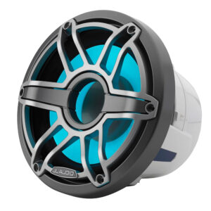 JL Audio M6 8" Marine Subwoofer w-Titanium Sport Grille  LED Lighting - M6-8IB-S-GmTi-i-4
