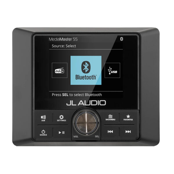 JL Audio MM55 Premium Compact Marine Source Unit w-Full-Color LCD