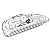 Carver Performance Poly-Guard Styled-to-Fit Boat Cover f-20.5' Sterndrive Deck Boats w-Walk-Thru Windshield - Grey - Image 2