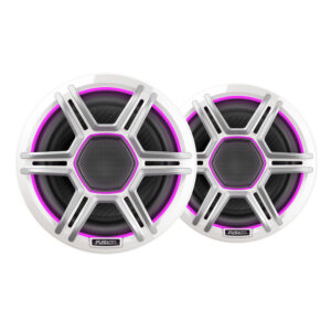 Fusion Apollo 6.5" LED Marine Speakers w-Sports White Grille