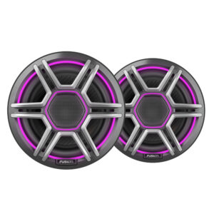 Fusion Apollo 6.5" LED Marine Speakers w-Sports Grey Grille