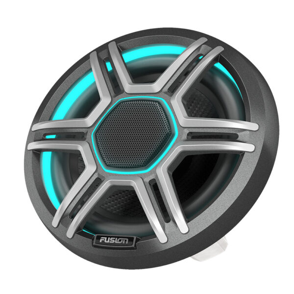 Fusion Apollo 6.5" LED Marine Speakers w-Sports Grey Grille - Image 2