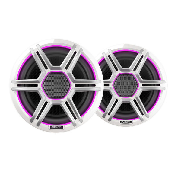 Fusion Apollo 7.7" LED Marine Speakers w-Sports White Grille