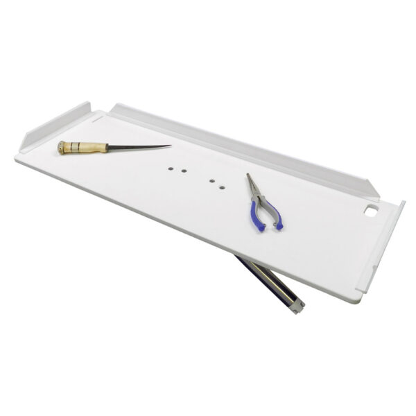 TACO 32" Poly Filet Table w-Adjustable Gunnel Mount - White