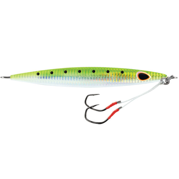 Williamson Kensaki 220 Jig - 6.75" - 7.75oz - UV Green Sardine Zebra - Image 2