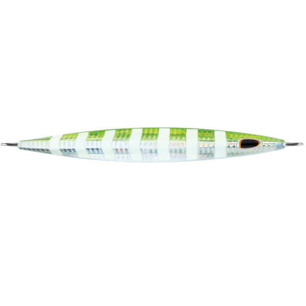 Williamson Kensaki 280 Jig - 7.25" - 9-7-8oz - UV Green Sardine Zebra