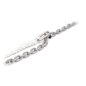 C. Sherman Johnson "Captain Hook" Chain Snubber Large Snubber Hook f-3-8" & 1-2" Chain w-15' of 5-8" 3 Strand Nylon