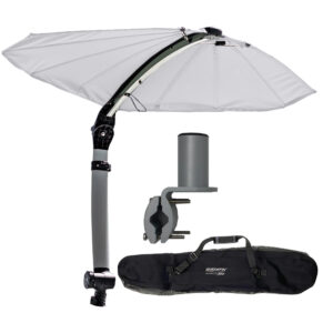 TACO ShadeFin Mini w-White Fabric - Bag & Round Rail Mount Kit