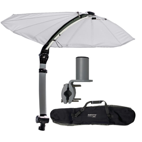 TACO ShadeFin Mini w-White Fabric - Bag & Round Rail Mount Kit