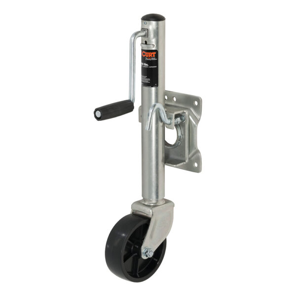 CURT Marine Jack w-6 Wheel - 1,000 lbs - Adjust Vertically 10"