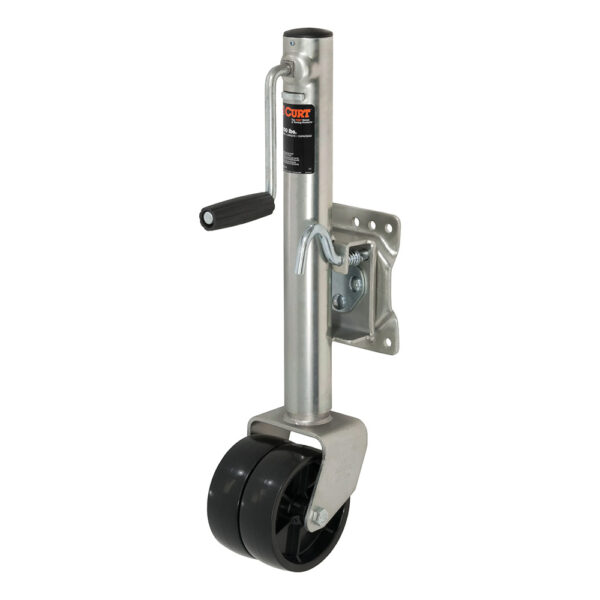 CURT Marine Jack w-Dual 6 Wheel - 1,500 lbs - Adjust Vertically 10"